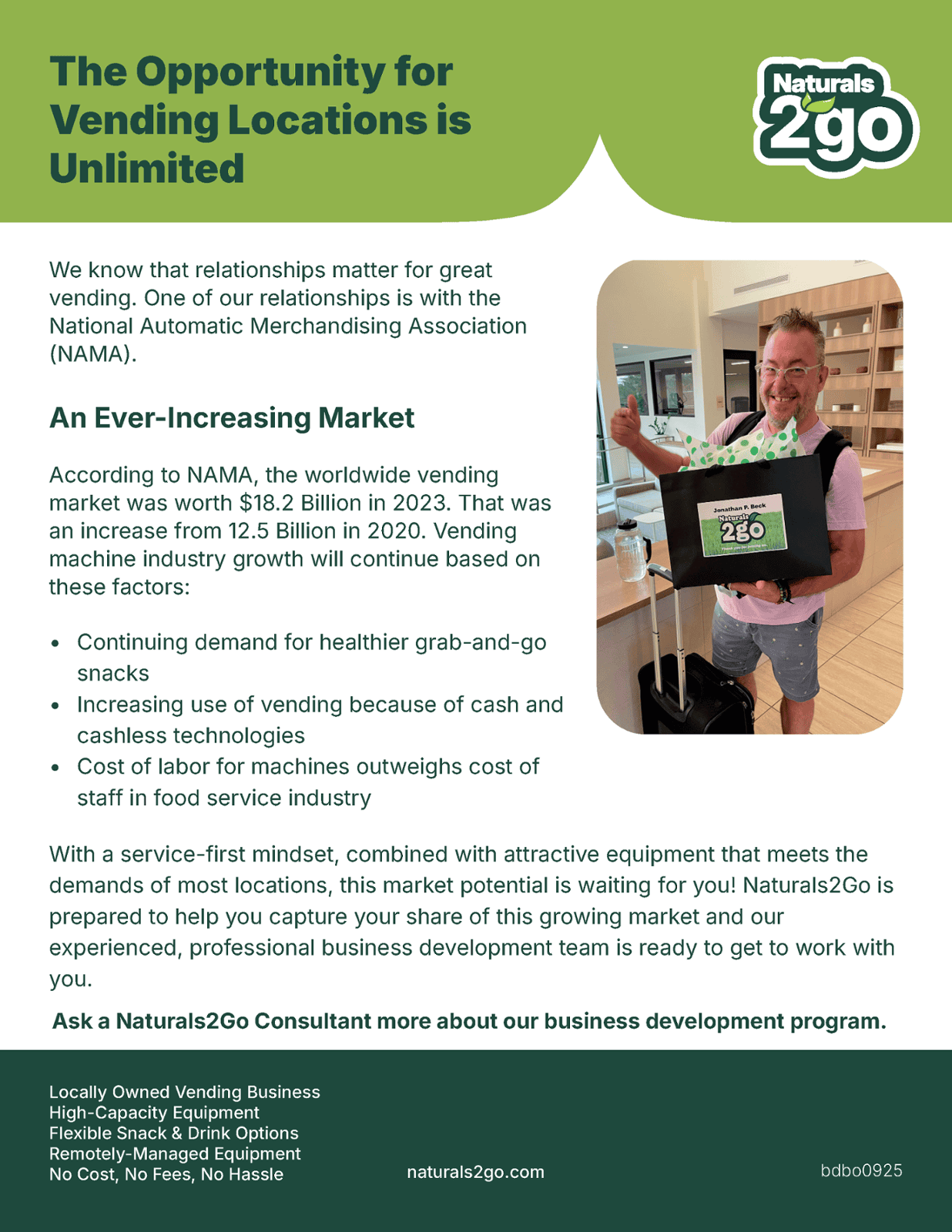 Naturals2Go Business Development & Locating