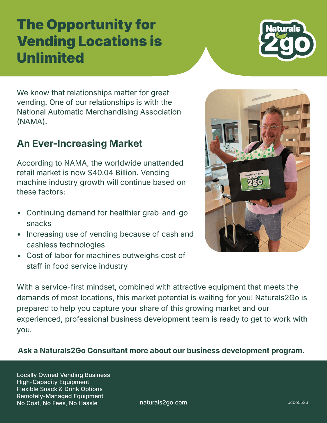 Naturals2Go Business Development & Locating
